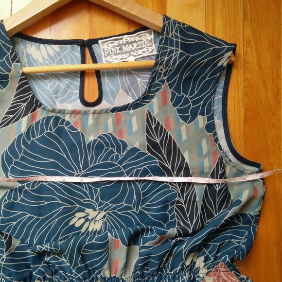 Floral Pink Martini dress, M - Picture 11 of 13